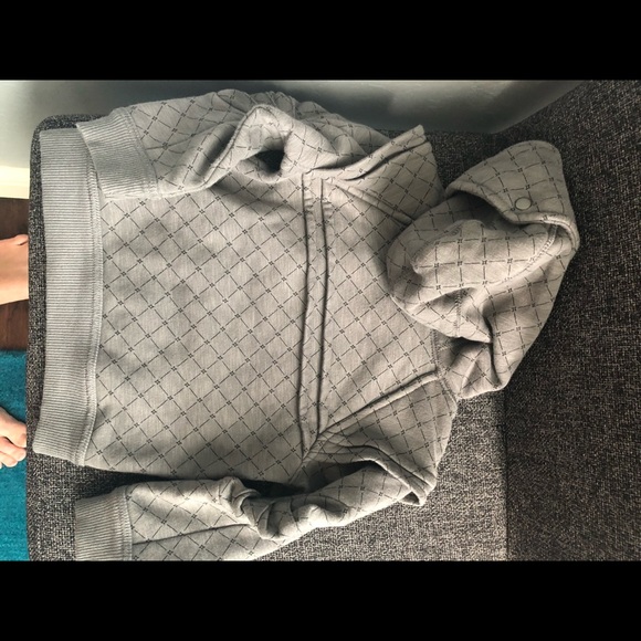 Toddler Boys gray & teal hoodie by Oshkosh - Picture 5 of 6